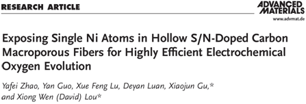 我校谷晓俊教授课题组在能源催化领域取得重要进展